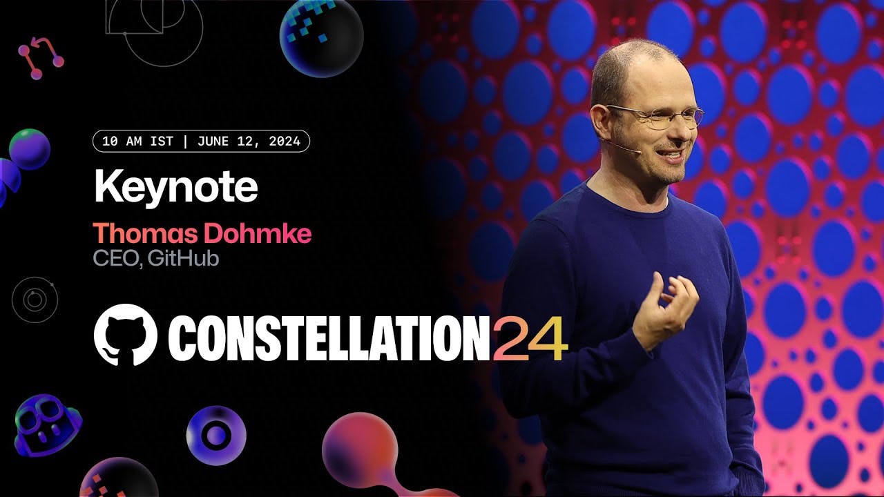 GitHub CEO Thomas Dohmke Live Keynote from GitHub Constellation India