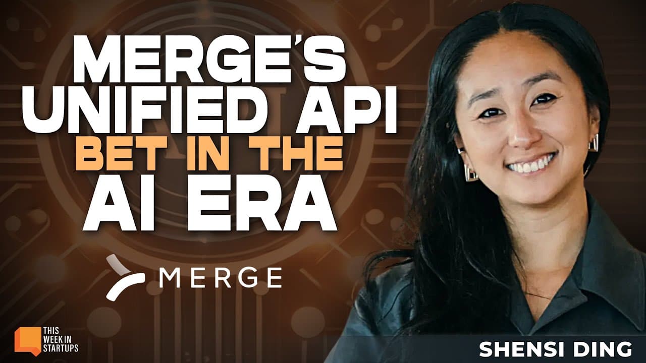 Merge's Unified API Bet in the AI Era | E2033