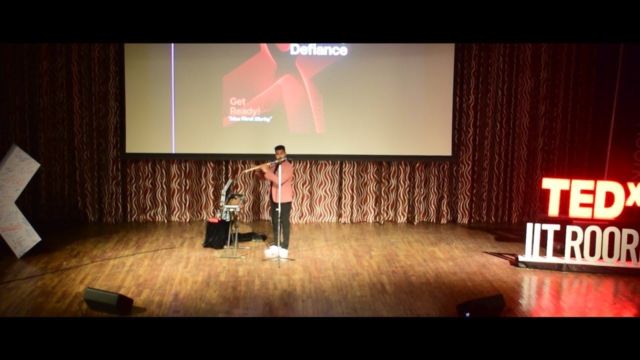When Breaths met Beats, A Flute Boxing Performance | Sudhir R | TEDxIITRoorkee