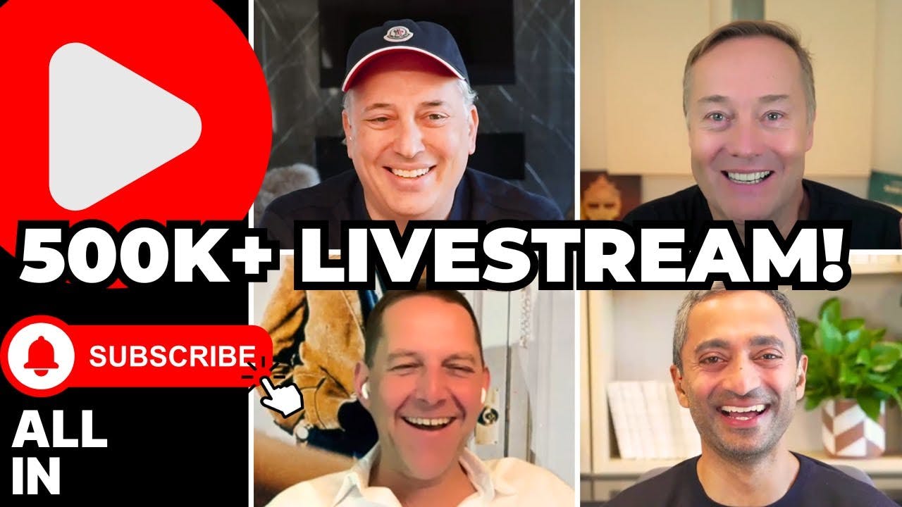 500K Subscriber Livestream! | All-In Podcast