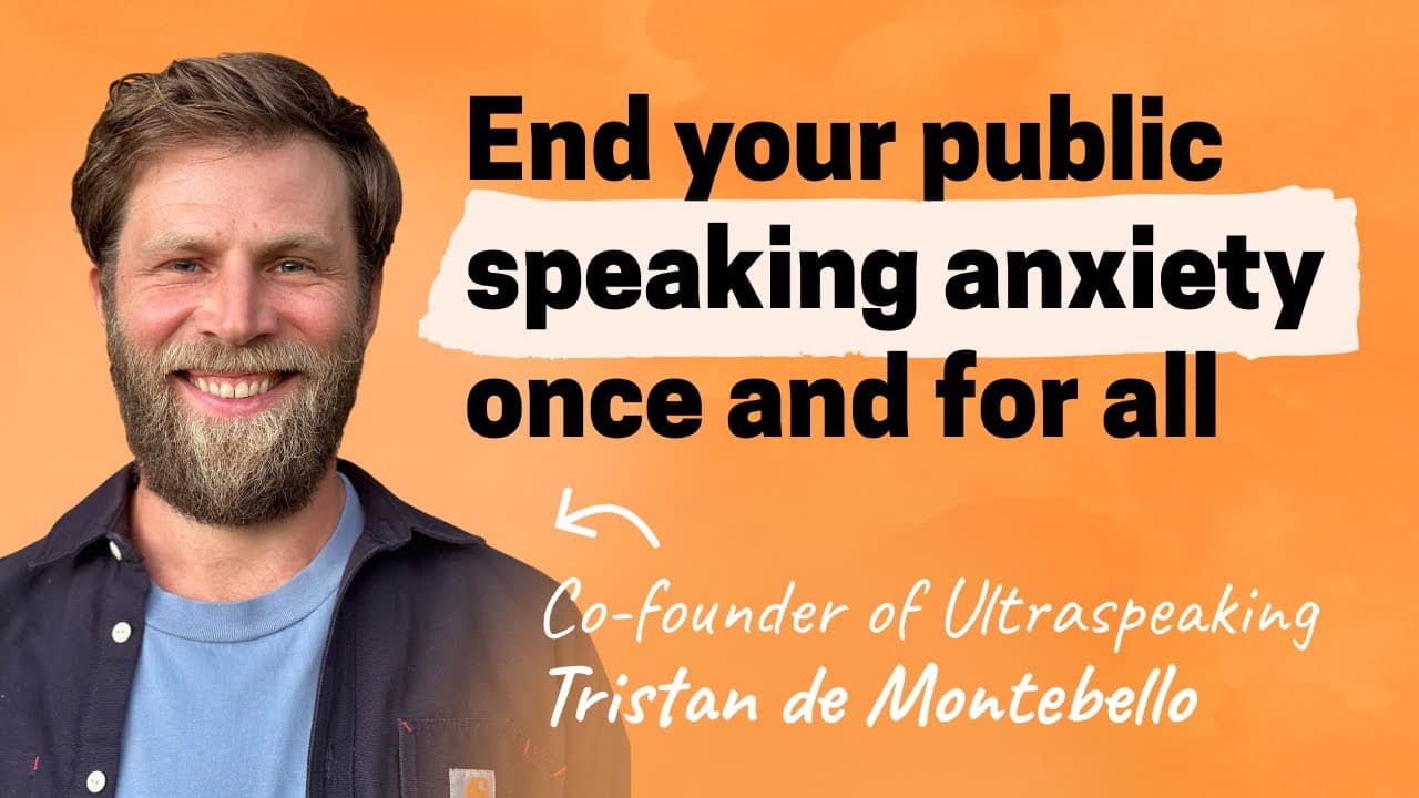 Why most public speaking advice is wrong—and how to finally overcome anxiety | Tristan de Montebello