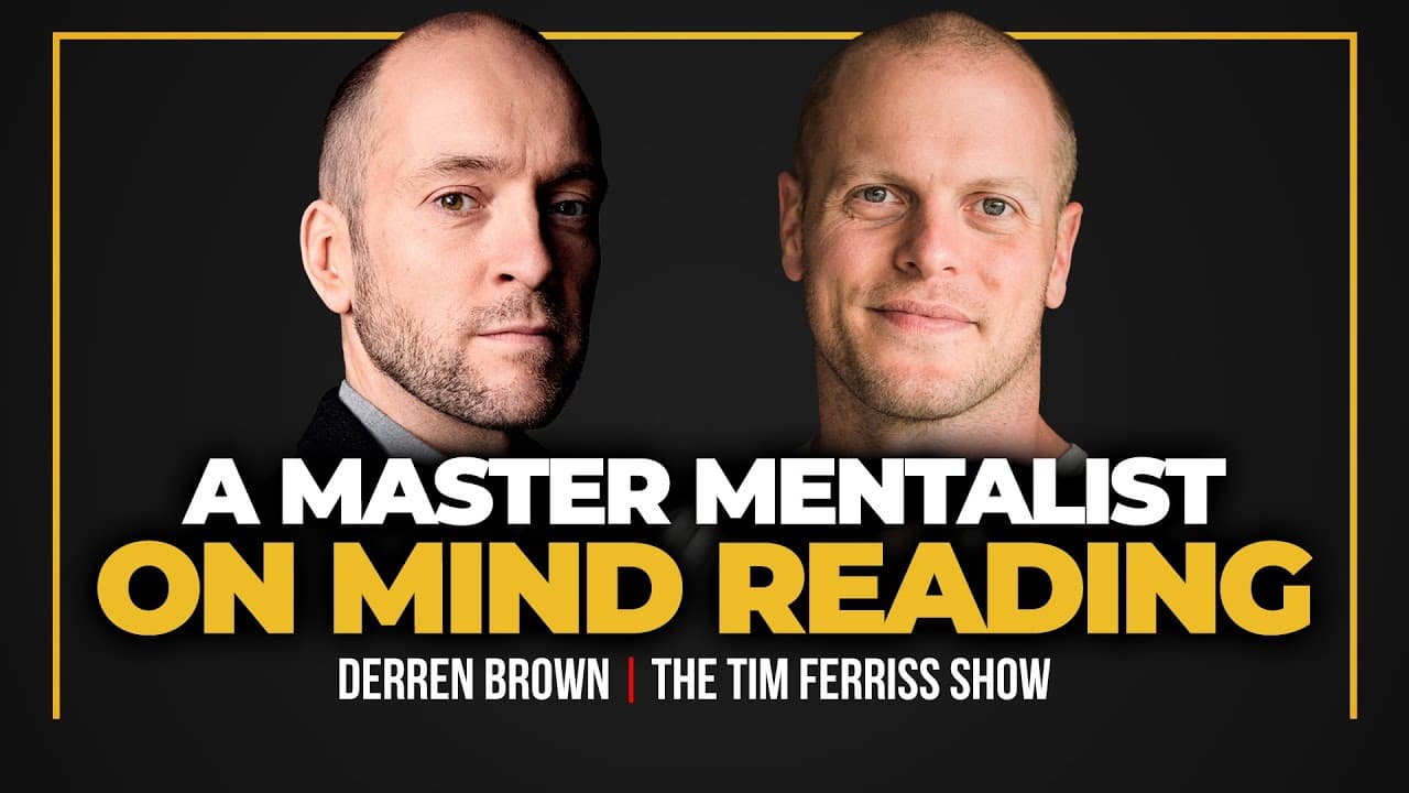 Derren Brown — A Master Mentalist on Magic, Mind Reading, Ambition, Stoicism, Religion, and More