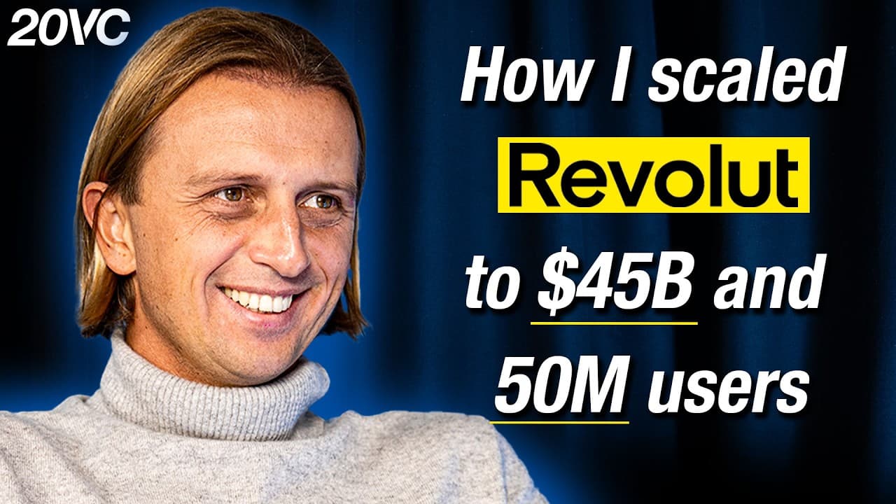 Nik Storonsky, Revolut Founder: What Revolut Needs to Do to Hit $100BN Valuation | E1233