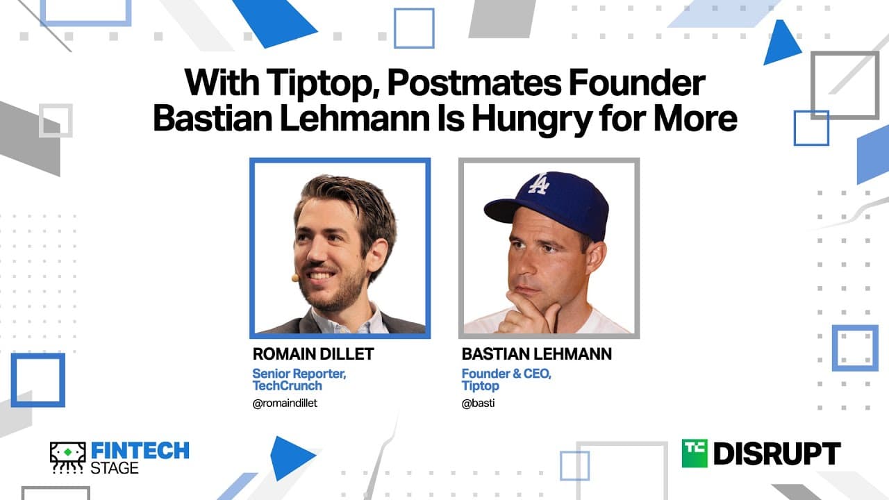 Postmates founder Bastian Lehmann is hungry for more with fintech Tiptop | TechCrunch Disrupt 2024