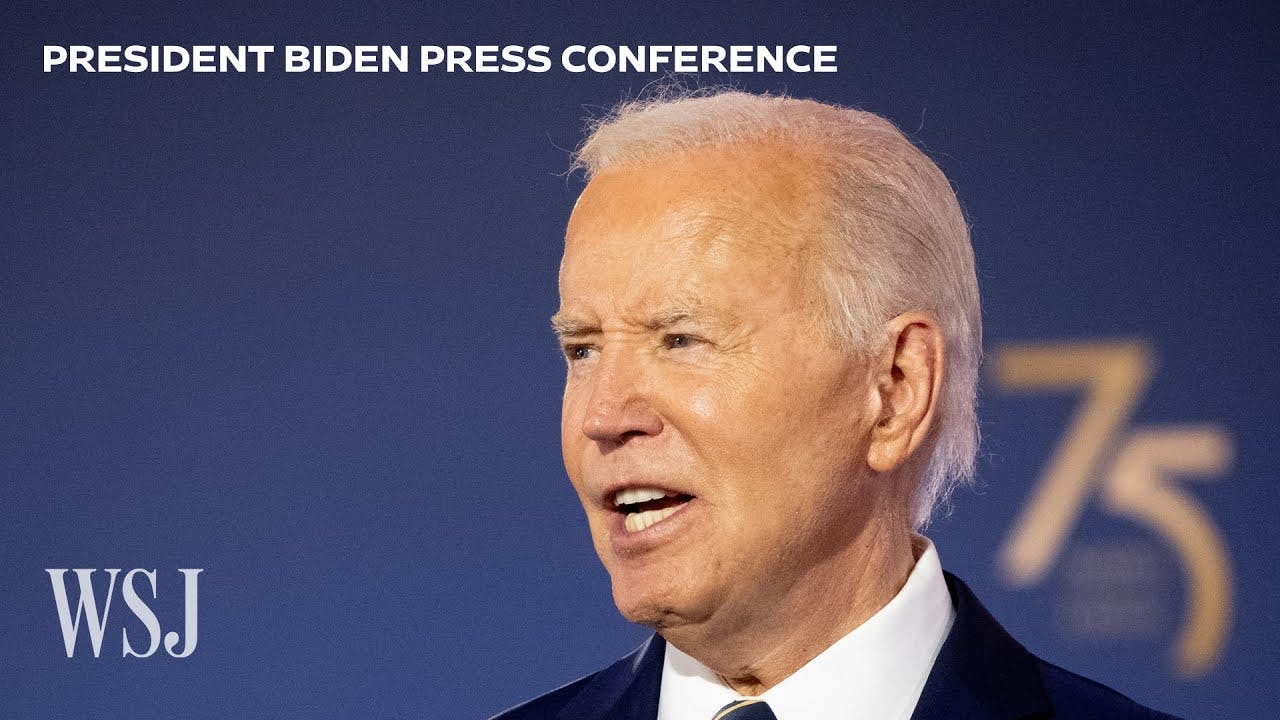 Biden Addresses Calls To Exit Presidential Race at High-Stakes NATO Press Conference | WSJ