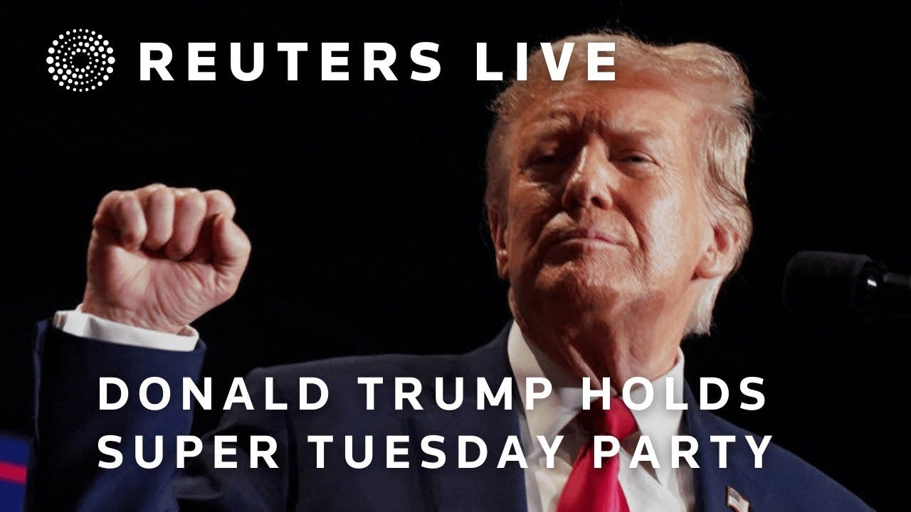 LIVE: Donald Trump reacts to Super Tuesday results | REUTERS