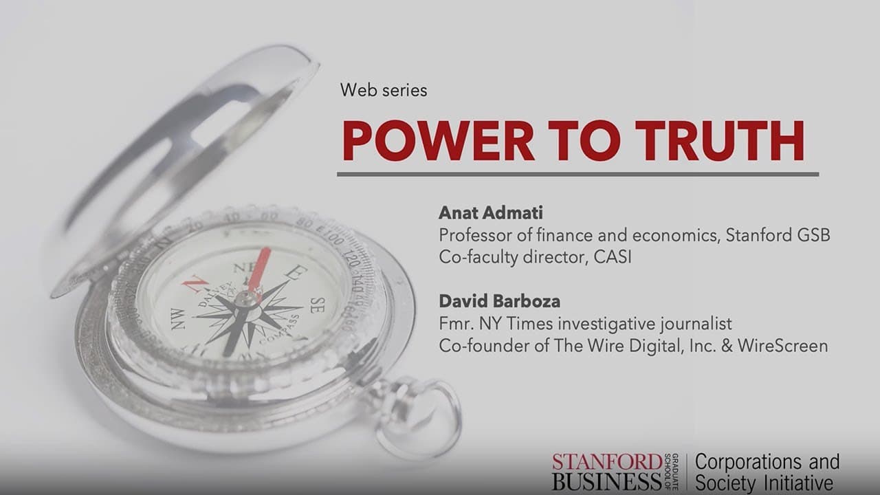 Power to Truth: Anat Admati & David Barboza on Global Markets, Hidden Ownership, & the Power of Data