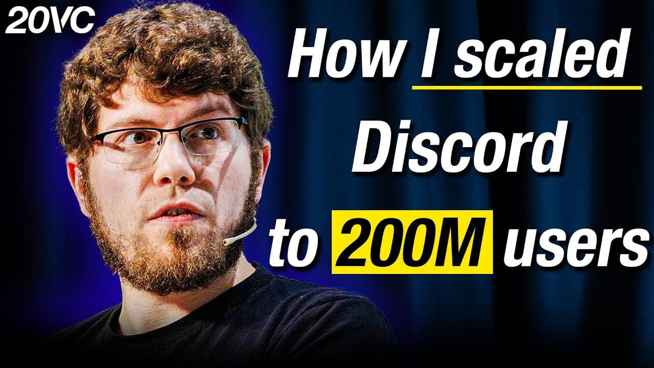 Jason Citron, Co-Founder/CEO @Discord: The Untold Story Behind Scaling to 200M Users | E1230