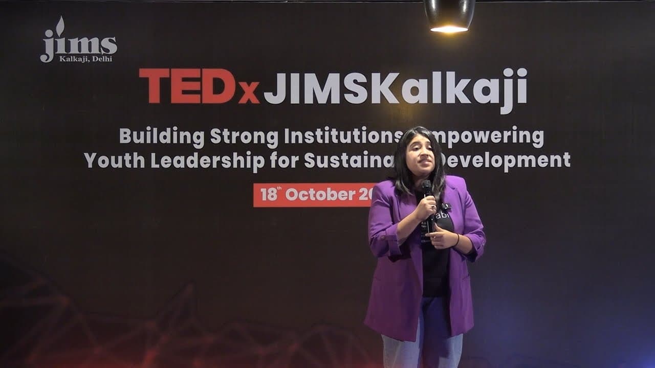 Youth as catalysts for institutional change | Kanika Agarwal | TEDxJIMSKalkaji