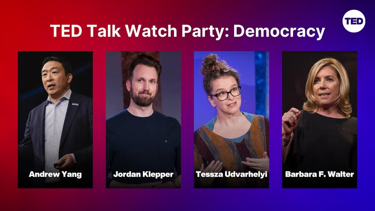 TED Talk Watch Party: Democracy — Watch live October 30 at 11:30am ET