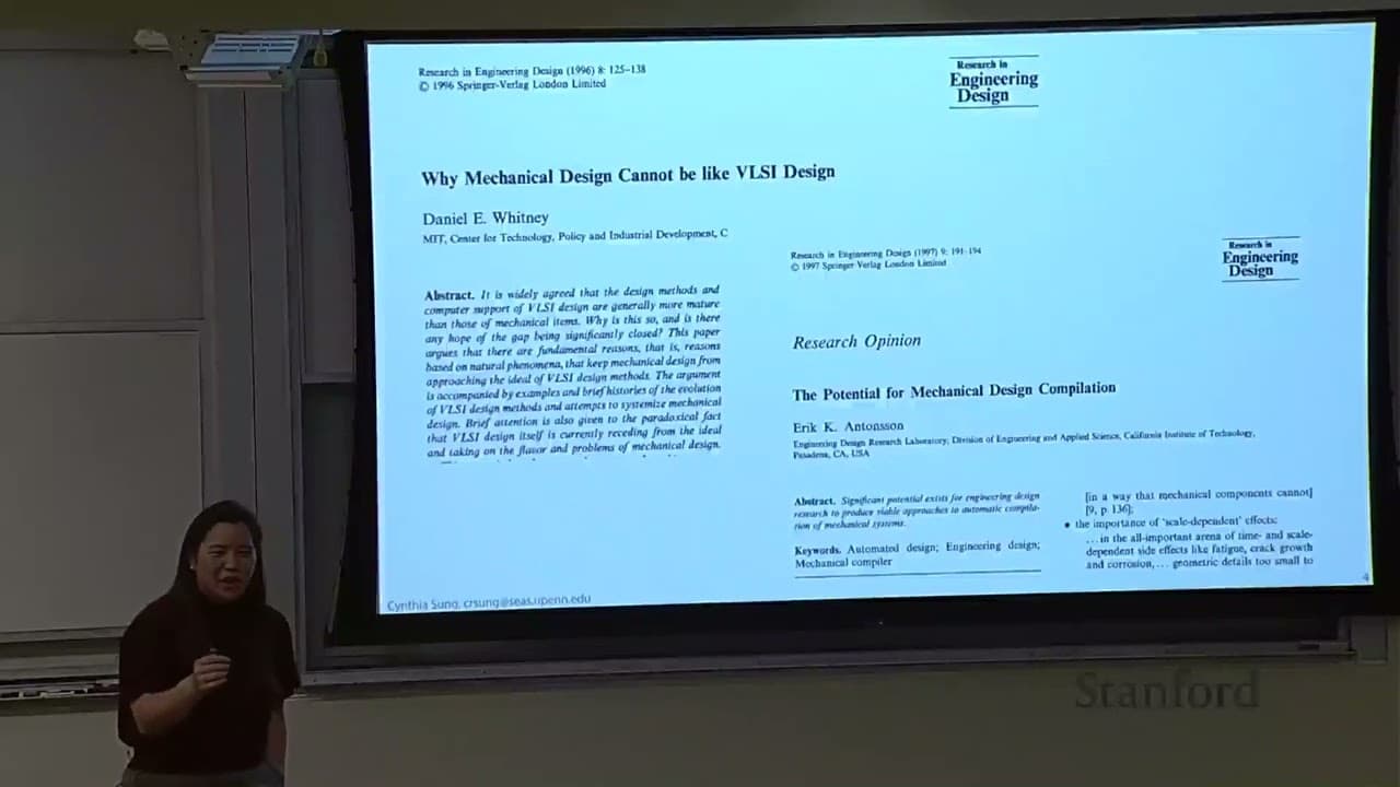 Stanford Seminar - When Design = Planning