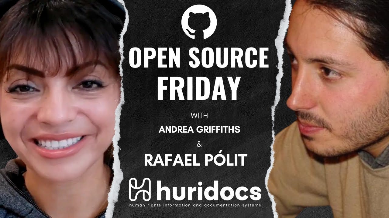 Open Source Friday with @RafaPolit and Huridocs' Uwazi