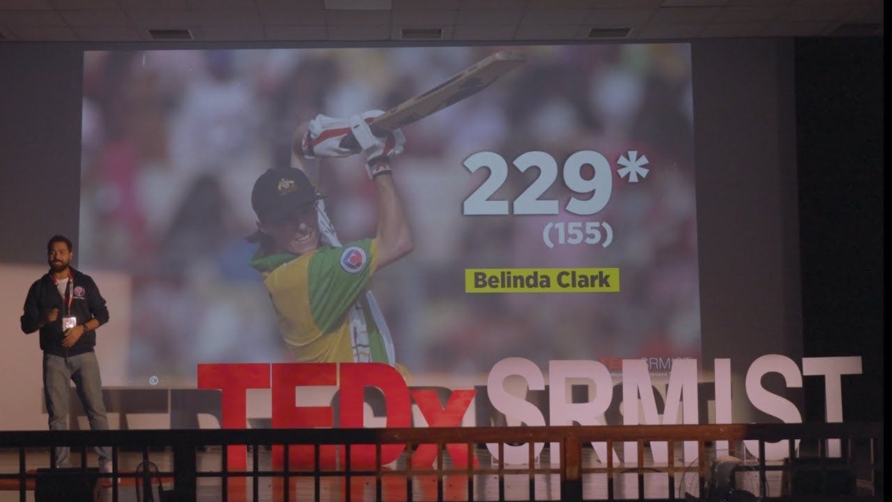 Man on a mission to make Female Cricket mainstream. | Vishal Yadav | TEDxSRMIST