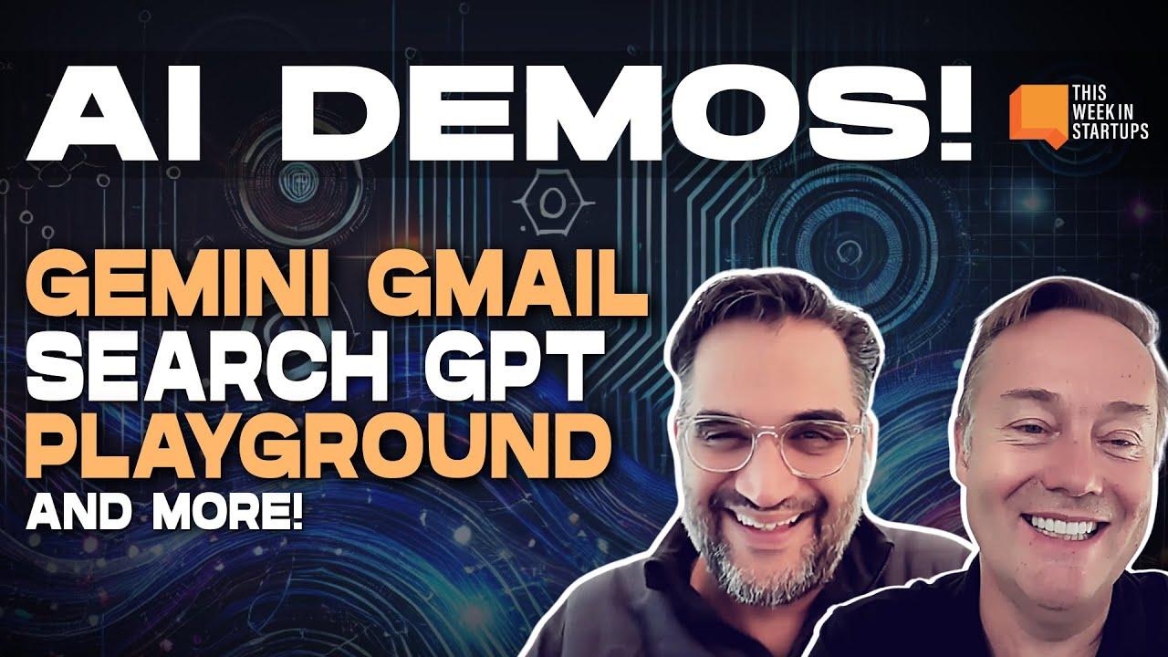 AI Demos: Gemini Gmail, Search GPT, Groq with Voice & Playground | E2001