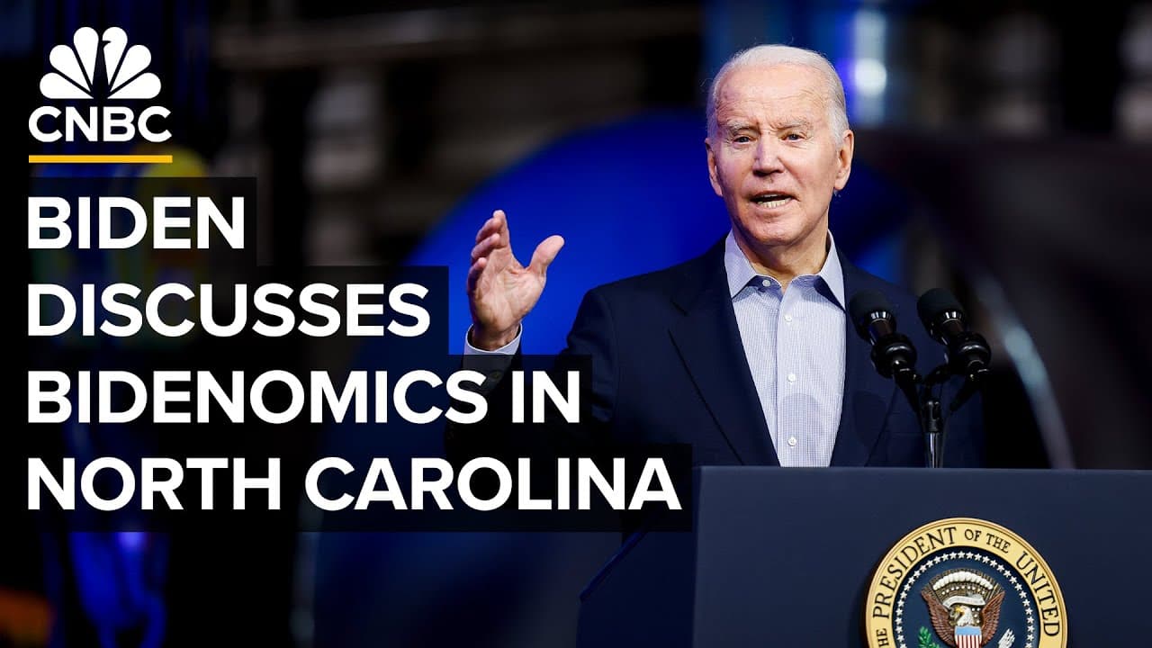 President Biden delivers remarks on his Bidenomics agenda in North Carolina — 1/18/2024