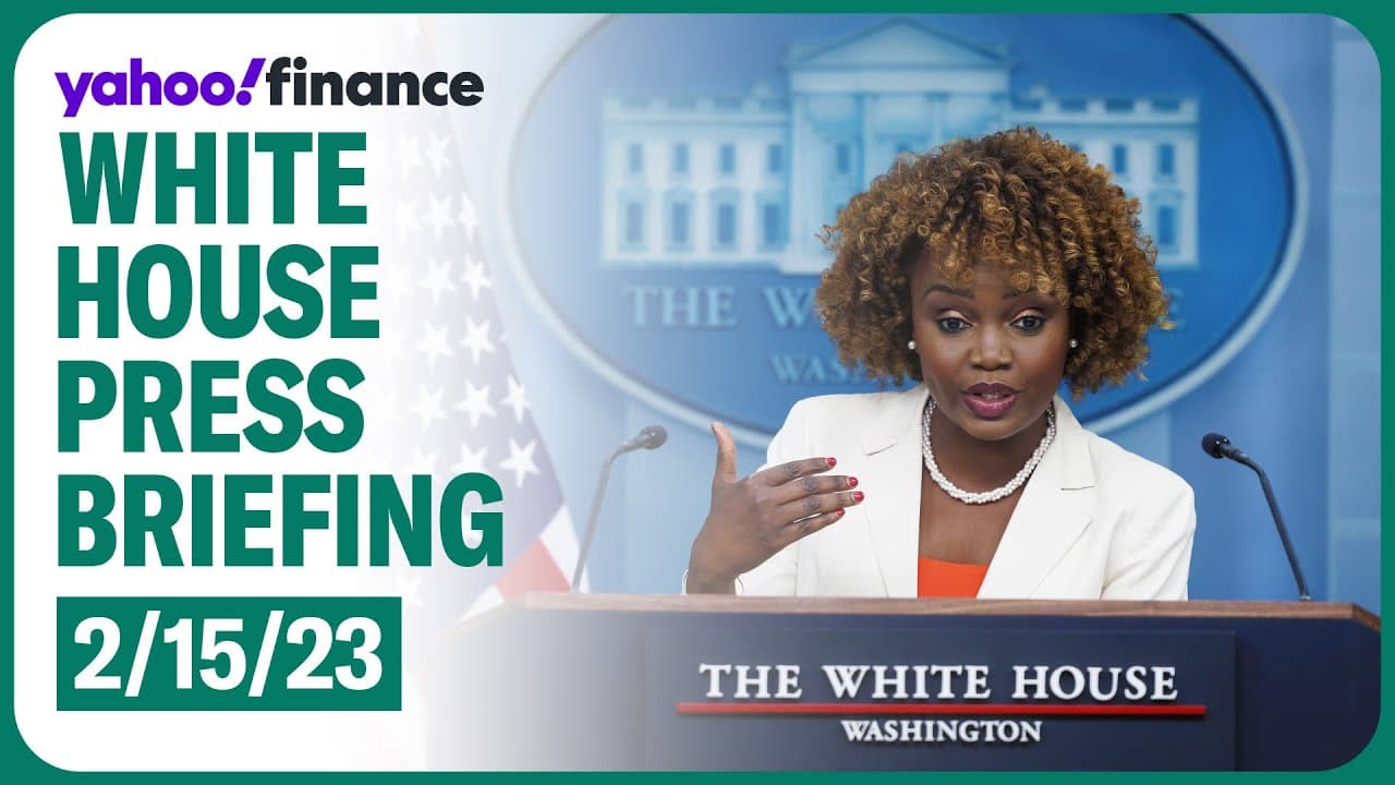 White House press secretary Karine Jean-Pierre holds briefing