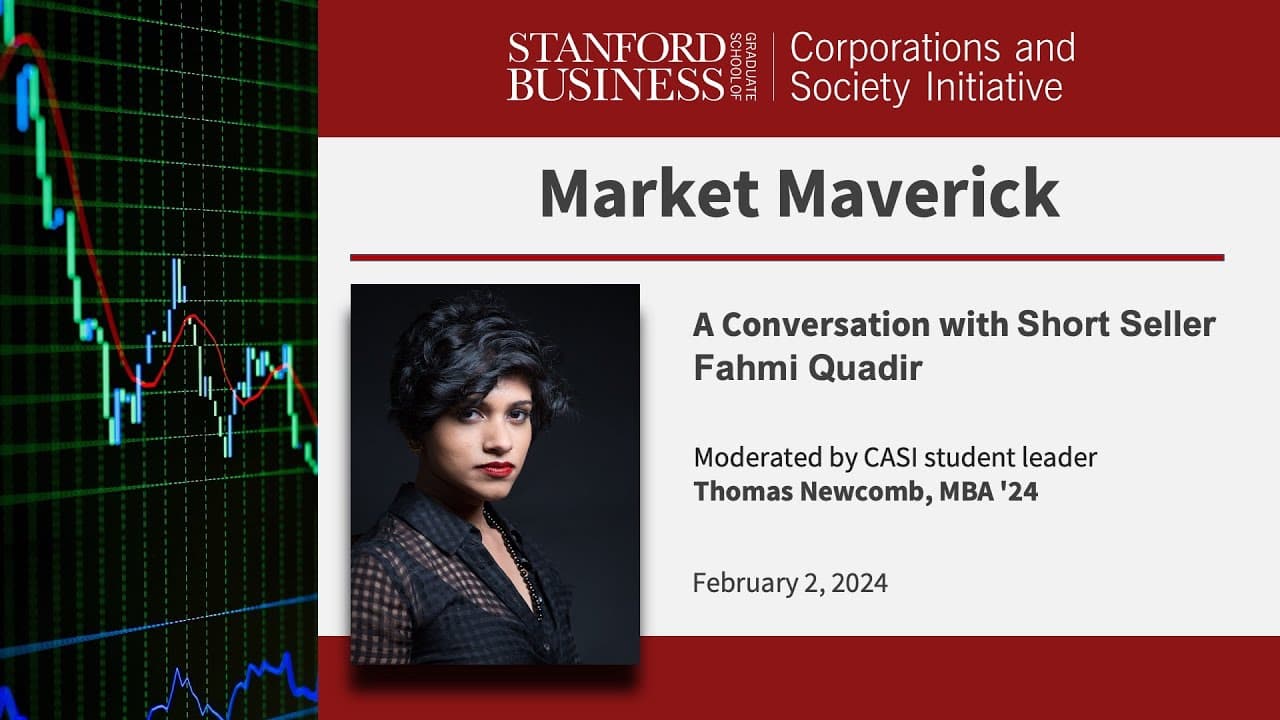 Market Maverick: A Conversation with Short Seller Fahmi Quadir