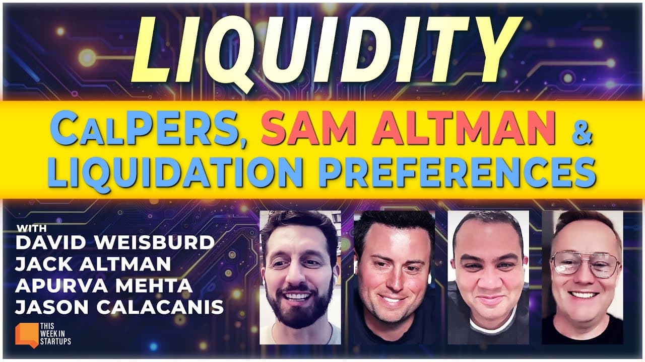 Apurva Mehta and Jack Altman on Sam Altman, CalPERS, and Liquidation Preferences | E1927